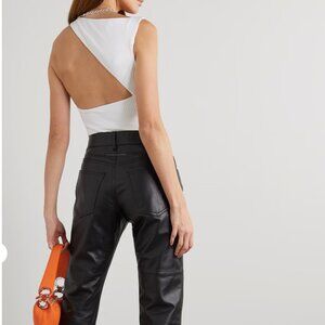 GAUGE81 Rouen Open-back Ribbed-knit Bodysuit In White brand New with tags - M